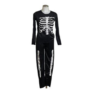 SHITE Skeleton Costume For Girls Size XL-24-16